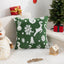 Christmas Pillow Cover (Excluding Pillow Core) Snowflake Velvet Jacquard Christmas Tree Elk Festival Decoration - Korvel