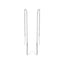 Pendientes Threader de Diamantes en Oro Blanco de 10K 1/10 Cttw