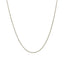 14k White Gold Diamond Cut Round Wheat Chain - 1.0mm