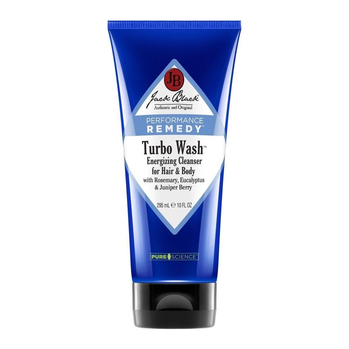 Jack Black Turbo Wash Limpiador Energizante para Cabello y Cuerpo 10oz
