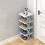 Simple shoe rack corridor narrow storage shoe cabinet foldable and easy to use multifunctional dust-proof shoe rack - Korvel