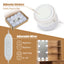 Elegant Bedroom Vanity Set with LED Mirror and Storage