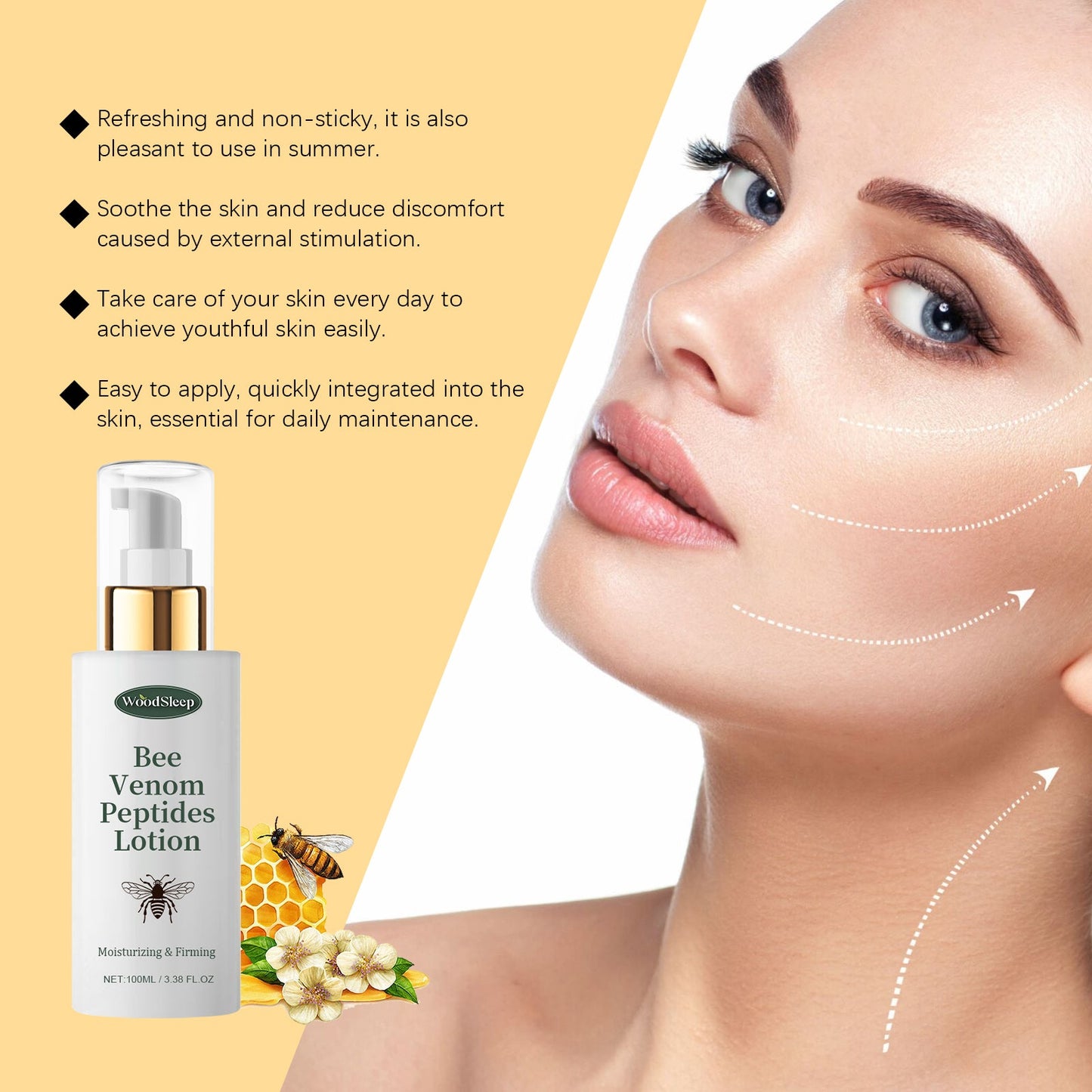 Lotion hydratante au venin d'abeille Woodsleep