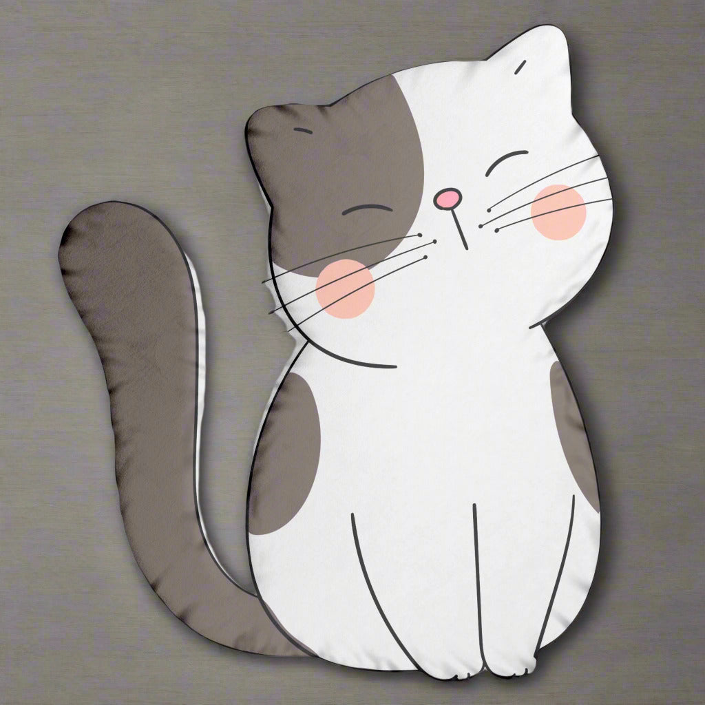 Charming Kitty Shaped Pillow
