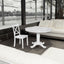Orisfur 5 Pieces Dining Table and Chairs Set for 4 Persons Kitchen Room Solid Wood Table with 4 Chairs MDF + White + Solid Wood - Korvel