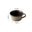 Juego de Taza de Café y Plato de Cerámica Artesanal Gruesa