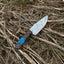 10" Artisan Damascus Steel Gutting Knife with Rosewood or Resin Handle & Leather Sheath - Korvel