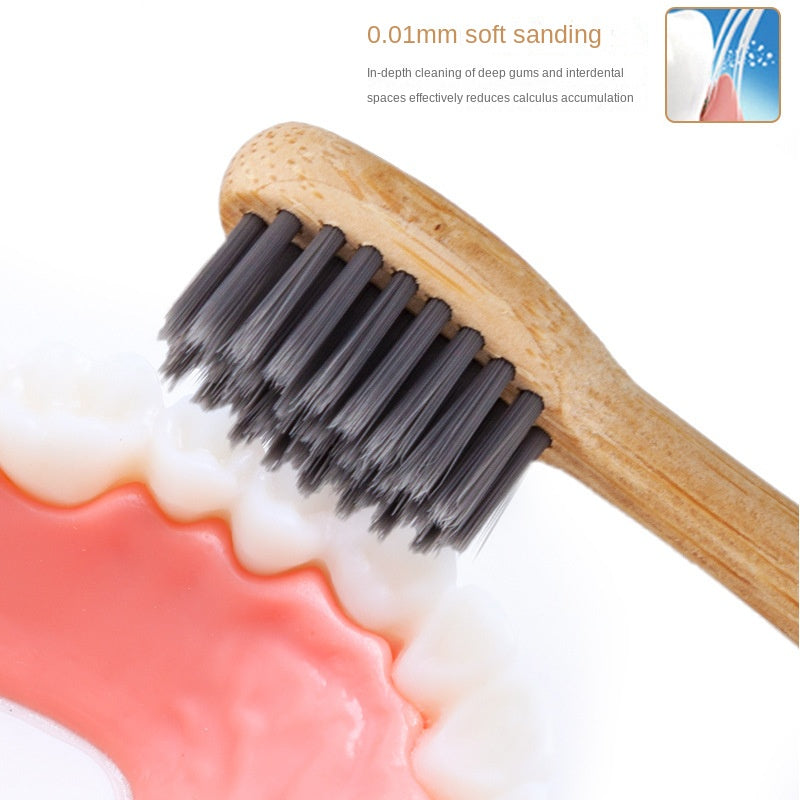 Bamboo toothbrush head compatible with Philips HX3/6/9 series electric toothbrush DuPont hair bamboo toothbrush head - Korvel