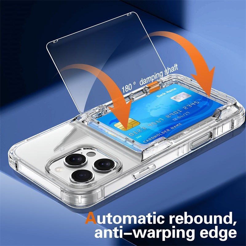 Coque iPhone 16 transparente premium avec emplacement pour carte