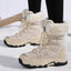 Bottes en Velours Chaud en Coton - Chaussures Rembourrées Hautes en Coton