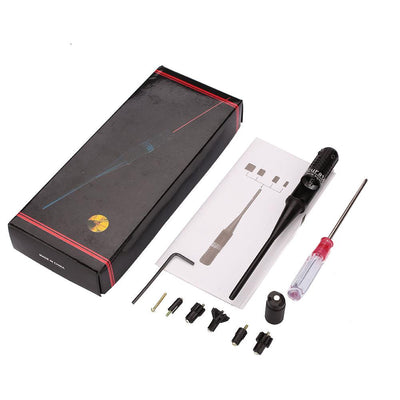Red Dot Laser Boresighter Bore Sighter Kit for Hunting .22 to .50 Caliber Rifles - Korvel