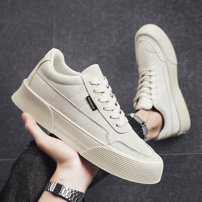 Men's Casual Lace-Up Sneakers - Breathable & Stylish