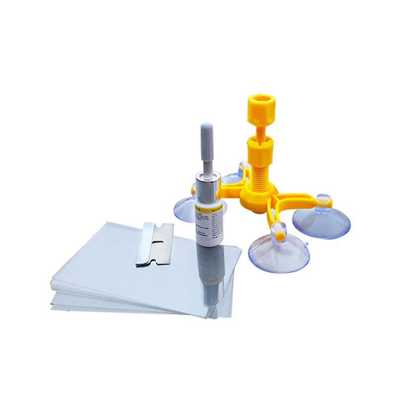 l Car Windshield Repair Tool 1 Set Repair Agent Suction Cup Auto Front Window Repairing Paintless Dent Removal Tools - Korvel