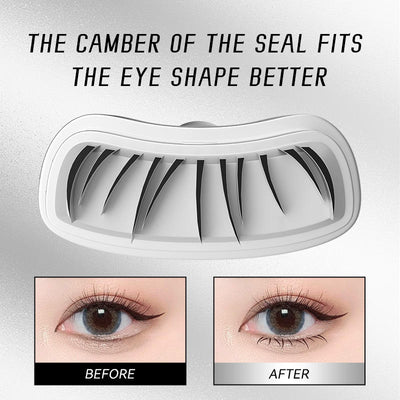 Makeup Magic Eye Liner Gel Pen Waterproof Long Lasting 2 In 1 Lower Liquid Eyeliner Pencil Eyelashes Stamp - Korvel