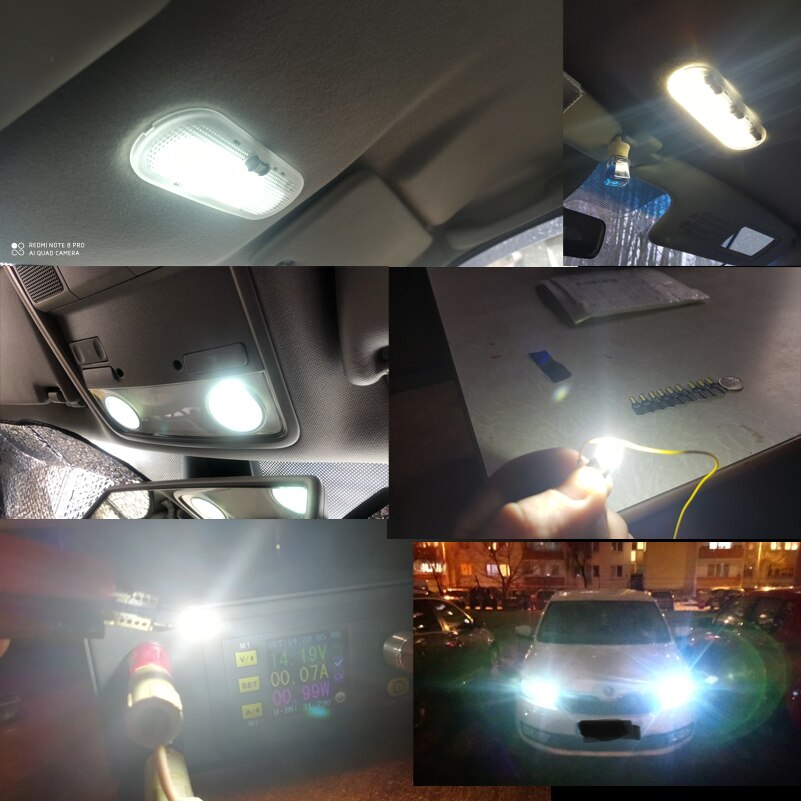 10x T10 LED W5W Car Lights for Honda Civic & More