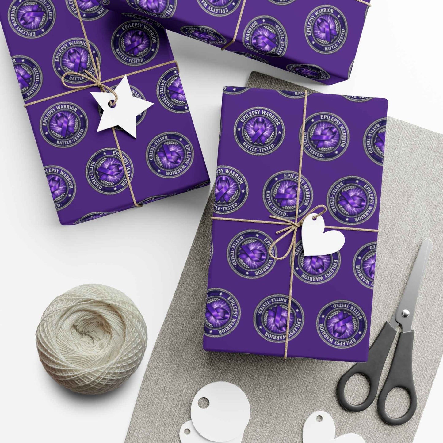 Epilepsy Warrior Gift Wrap - Purple Awareness Paper