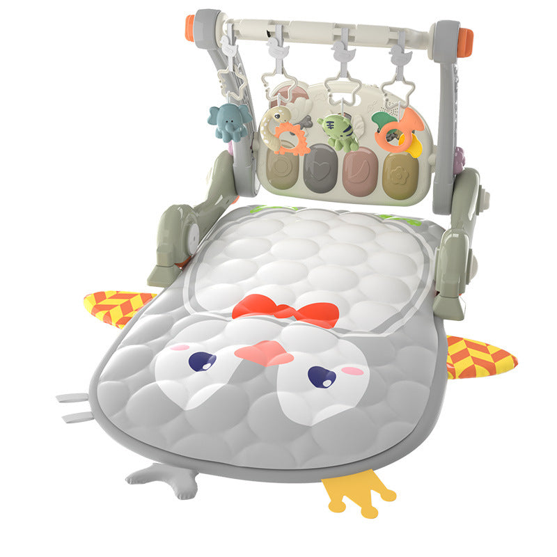 Kids Toys Hobbies Mat 4 IN 1 Baby Walker Gym Training Foldable Musical Paly Mats with Piano and Light - Korvel