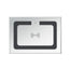 U-Can 15.7" Silver Rectangular Mirror Coffee Table with Charging Function