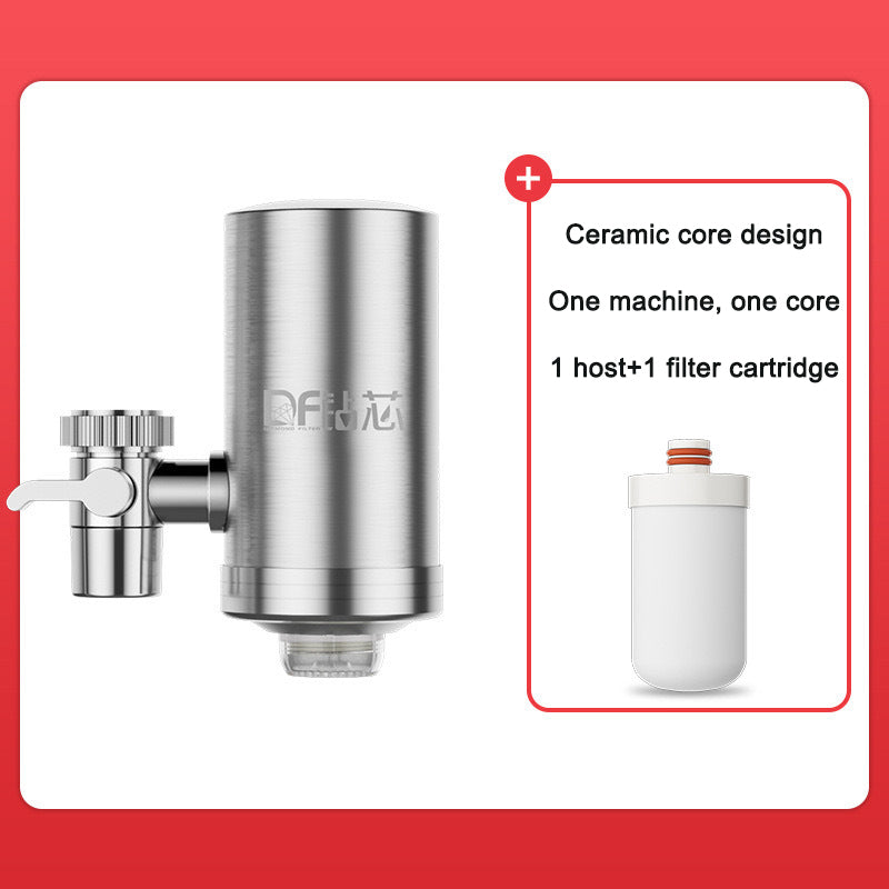 Faucet water purifier household 304 stainless steel new detachable washable tap water filter live streaming source water purifie - Korvel
