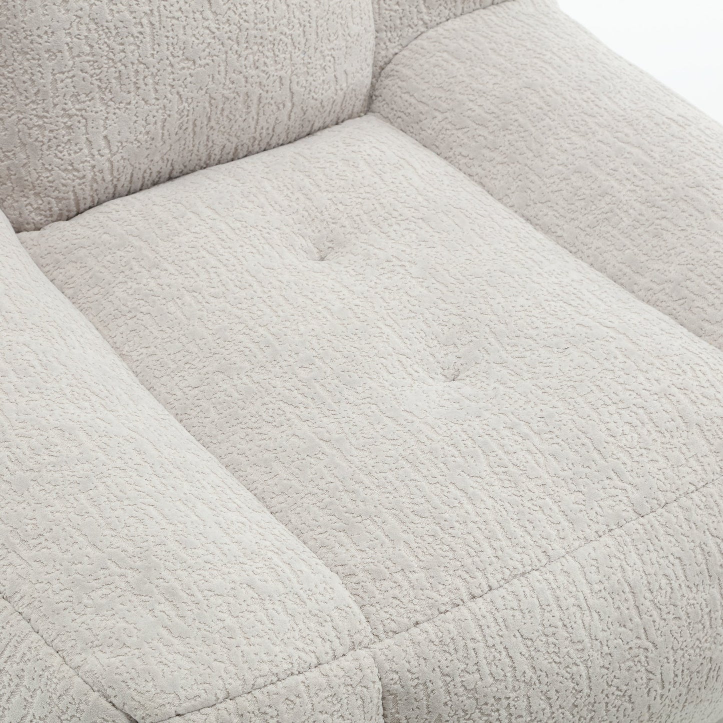 Sillón Puff Esponjoso con Espuma Viscoelástica y Otomana