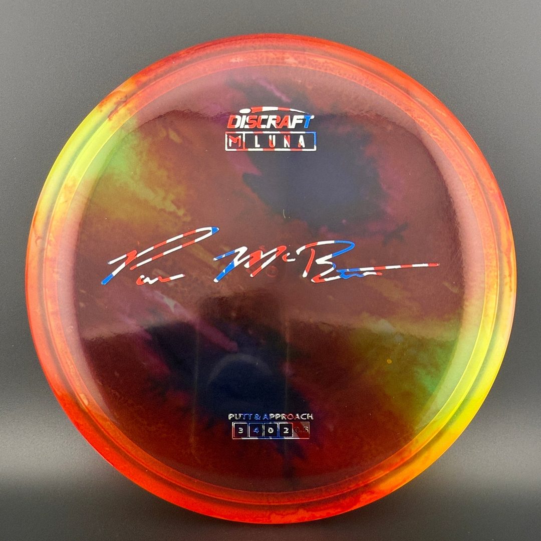 Fly Dye Z Luna Disc Golf Putter - Édition Paul McBeth