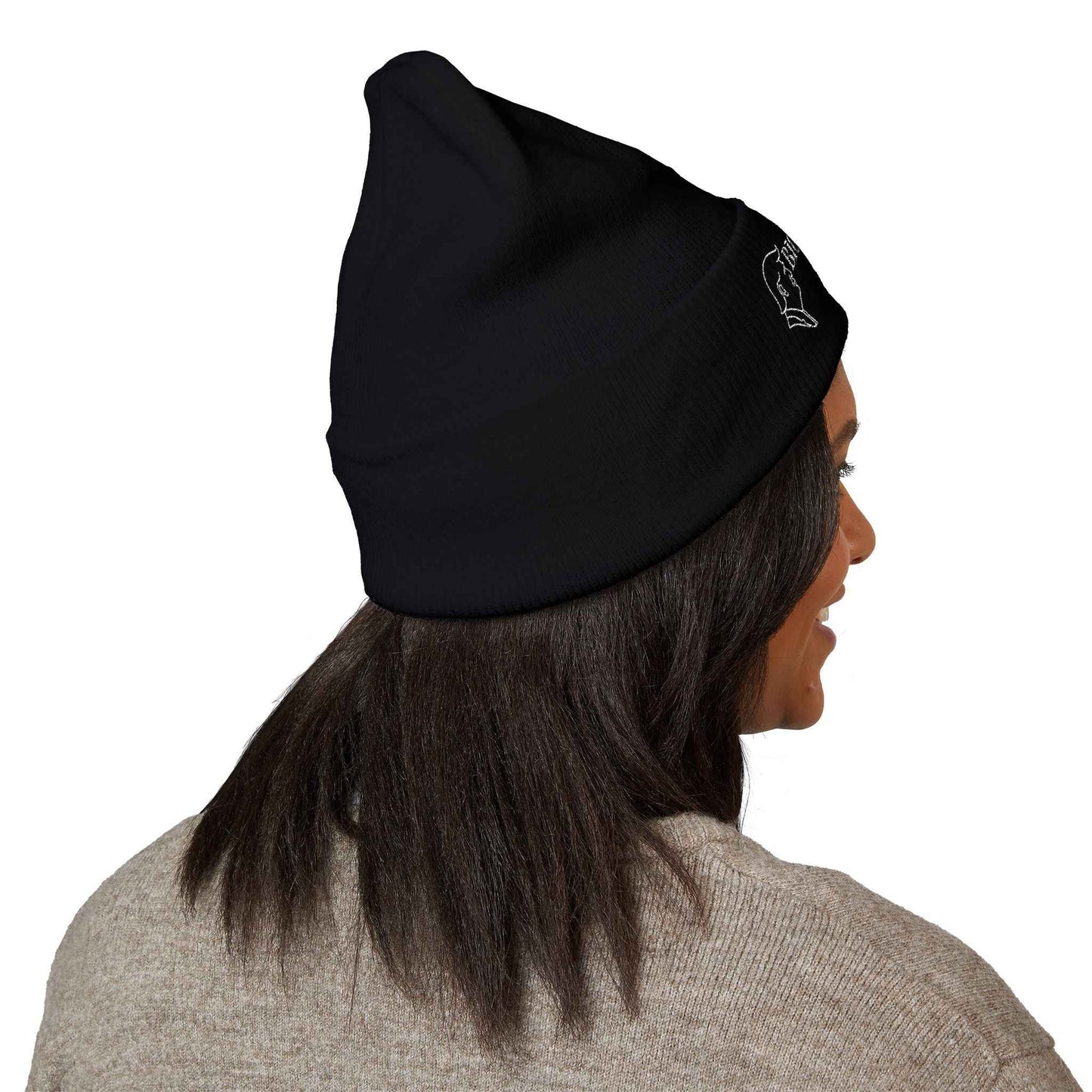 Big Beautiful Beanie — Embroidered Cuffed Knit Hat