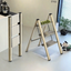3-level ladder, aluminum alloy ladder, folding ladder, wide anti slip pedal, portable ladder with a weight capacity of 300 pound - Korvel