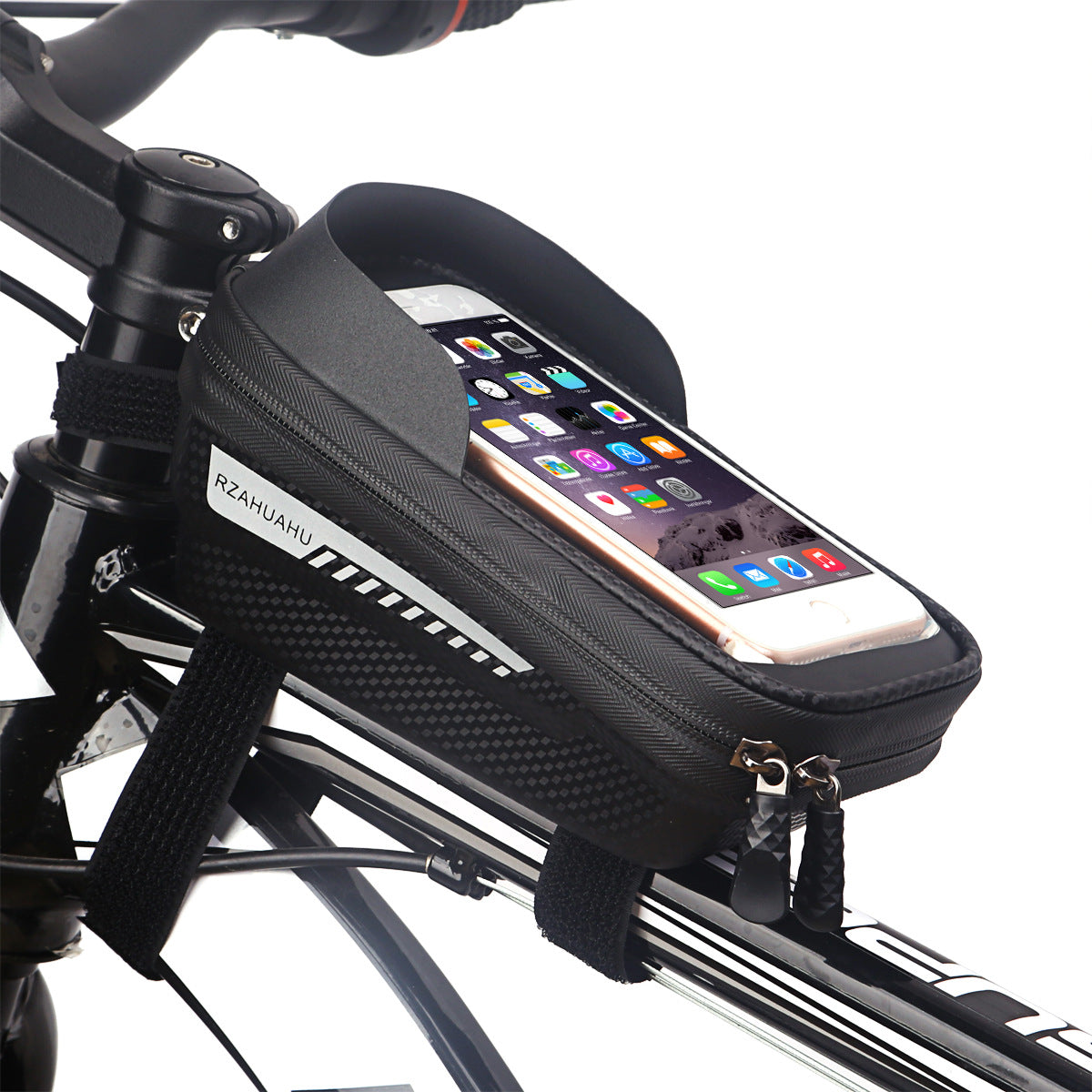 Hard Shell Bicycle Bag Front Beam Bag Mountain Bike Mobile Phone Touch Screen Upper Tube Bag Saddle Bag Riding Equipment - Korvel
