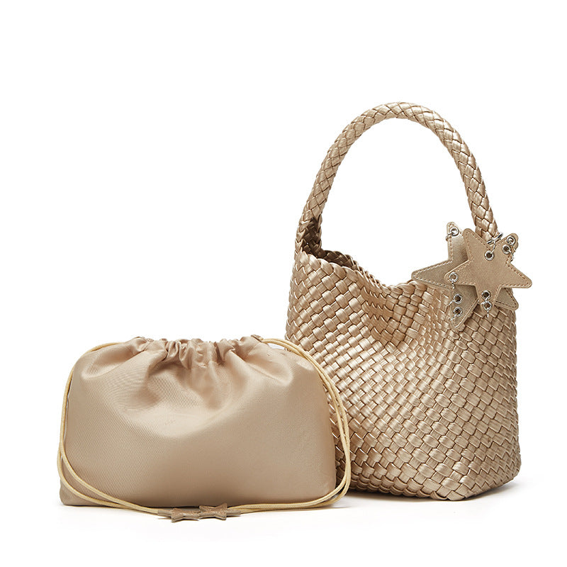Premium Hand-woven Shopper Bag with Large Capacity