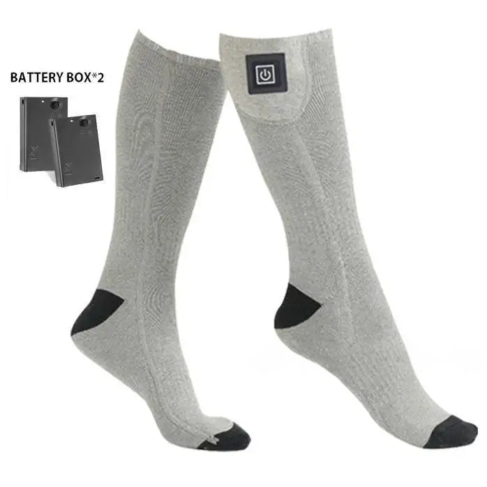 Calcetines eléctricos calefaccionables recargables para comodidad al aire libre