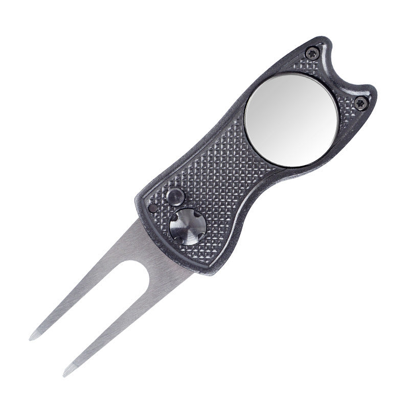 Premium Folding Golf Divot Tool with Aluminum Handle