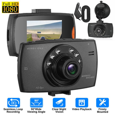 1080P Car DVR Dash Cam with Night Vision and Loop Recording