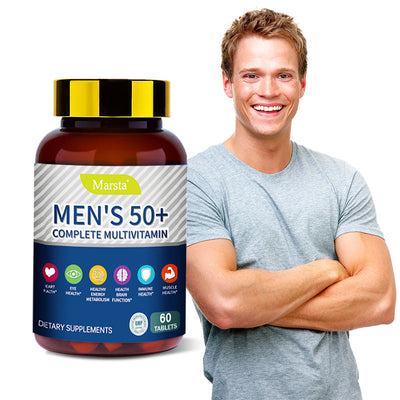 Tabletas multivitamínicas completas para hombres mayores de 50 años