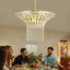 8-Light 23.6" Wide Crystal Waterfall Chandelier - Korvel