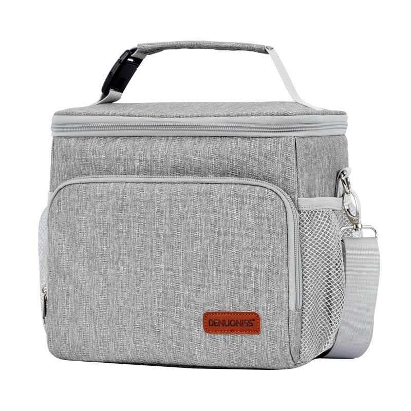 Fashionable and simple outdoor aluminum film waterproof and heat-insulating portable lunch box lunch bag lunch bag - Korvel