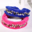 Elegant Rabbit Hair Rhinestone Hair Hoop for Women
