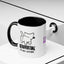 Introvertido. No molestar. Taza de café de gato en dos tonos
