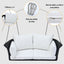 GO 51.9" 2-Person Hanging Seat, Rattan Woven Swing Chair, Porch Swing With Ropes, Black Wicker And White Cushion - Korvel