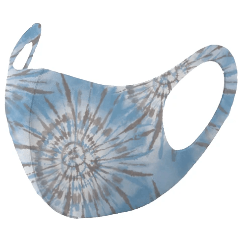 Mask4Aide Reusable Unisex Tie Dye Face Mask - Blue & Gray