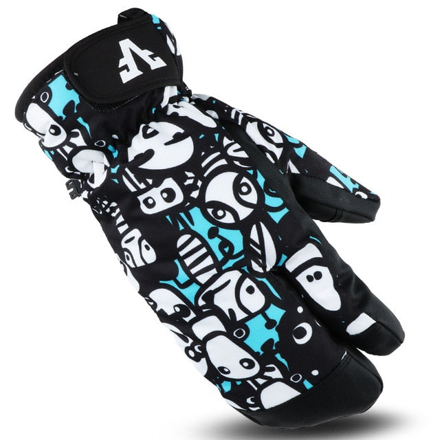 Men Women Kids Winter Warm Snowboarding Ski Gloves Snow Mittens Waterproof Cycling Skiing Snowmobile Handschoemen S M L XL - Korvel