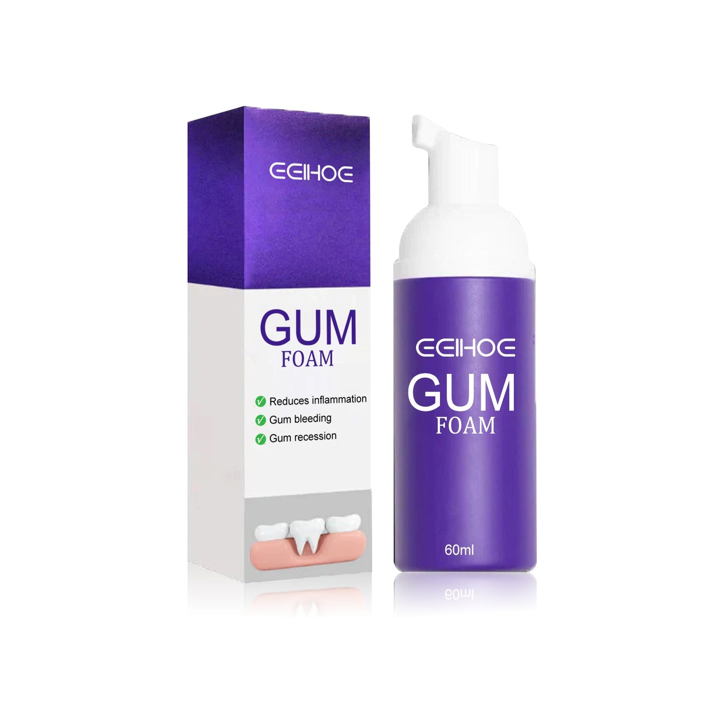 Gum Foam Mousse for Clean Teeth and Healthy Gums