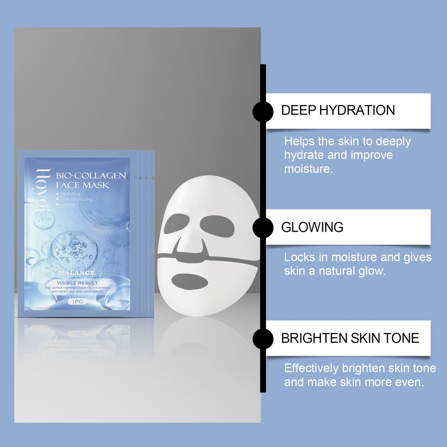 Collagen Moisturizing Mask Series, Gentle Moisturizing And Moisturizing Skin Refreshing Care Mask - Korvel
