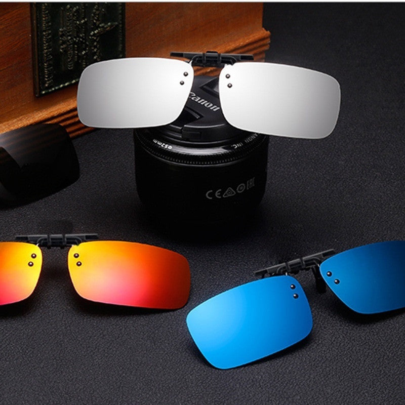 Gafas de sol clip-on polarizadas con espejo UV400