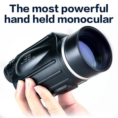 Hunting 13x50 Big Vision Monocular Powerful Handheld Telescope Eyepiece Spotting Scope Sport Watch with Handle USCAMEL - Korvel