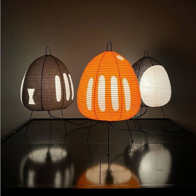 Japanese retro rice paper table lamp style wabi sabi style ins cross-border high-end atmosphere bedside table lamp - Korvel