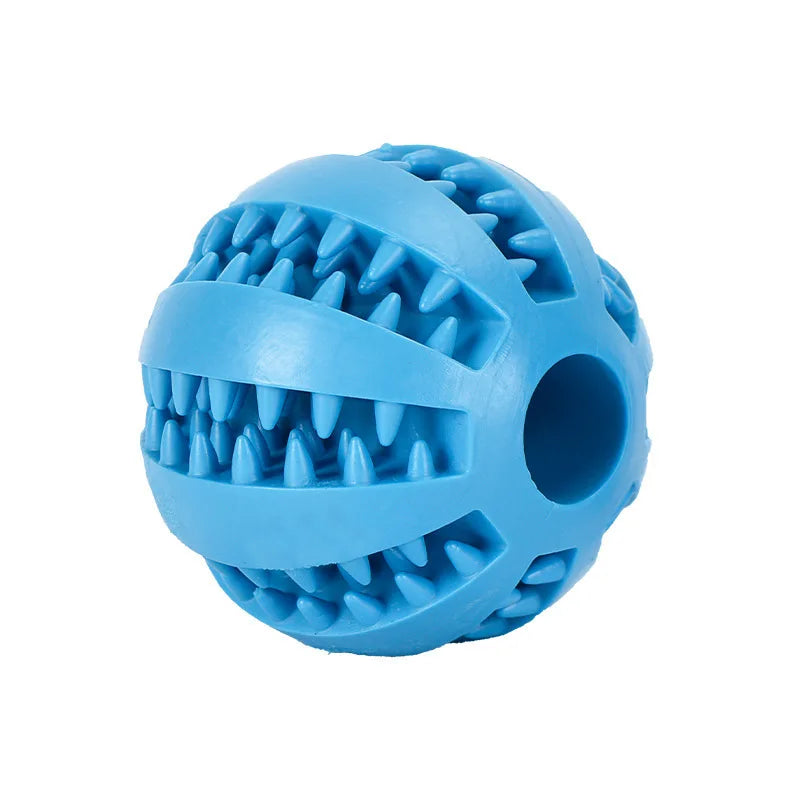 Dog Toy Ball Interactive Rubber Balls Puppy Chewing Toys Pet Tooth Cleaning Ball Cats Pets Food Treat Feeder Silicone Balls Toy - Korvel