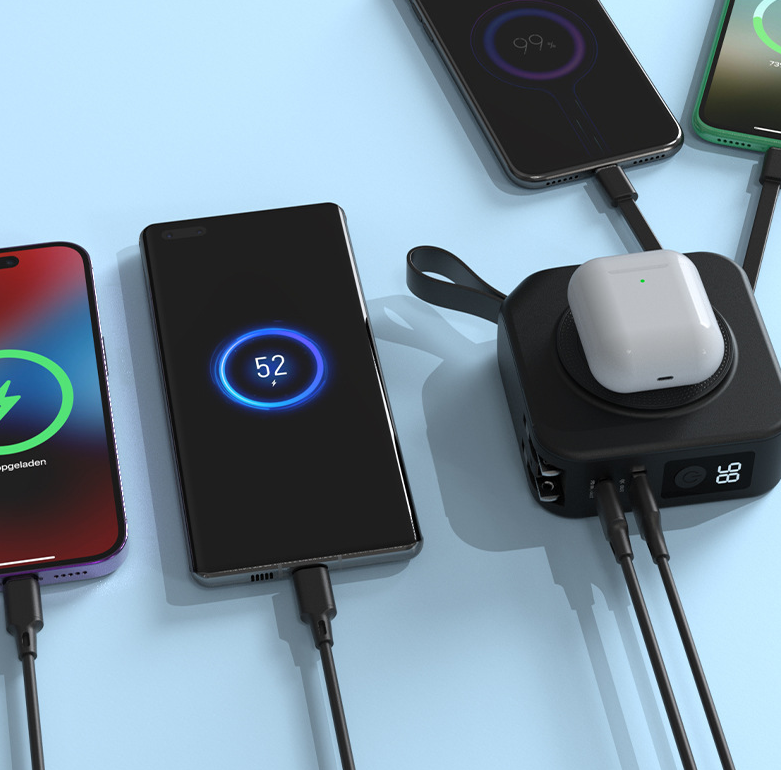 Batterie externe sans fil magnétique cinq en un 10000mAh