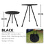 Outdoor Furniture Balcony Lightweight Portable Aluminum Height Adjustable Small Round Outdoor Folding Picnic Camping Table - Korvel