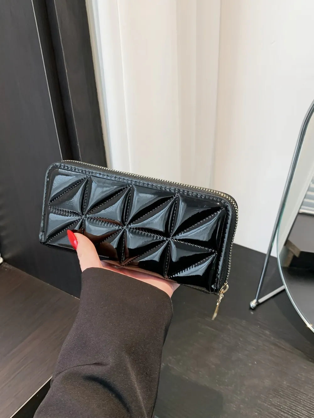 PU Leather Solid Color Wallet - Korvel