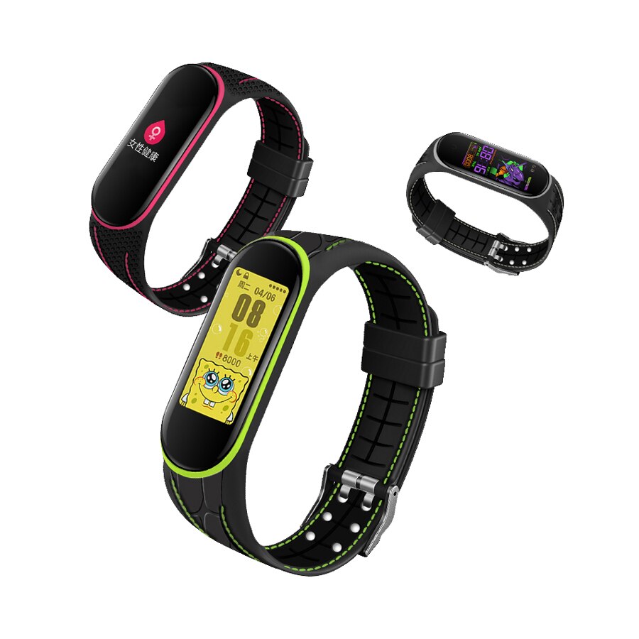 Bracelet Sport à Double Ligne pour Xiaomi Mi Band 3/4/5